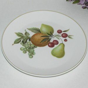 Vintage Noritake Progression China Tropica Salad Plate Fruit Pattern 9012